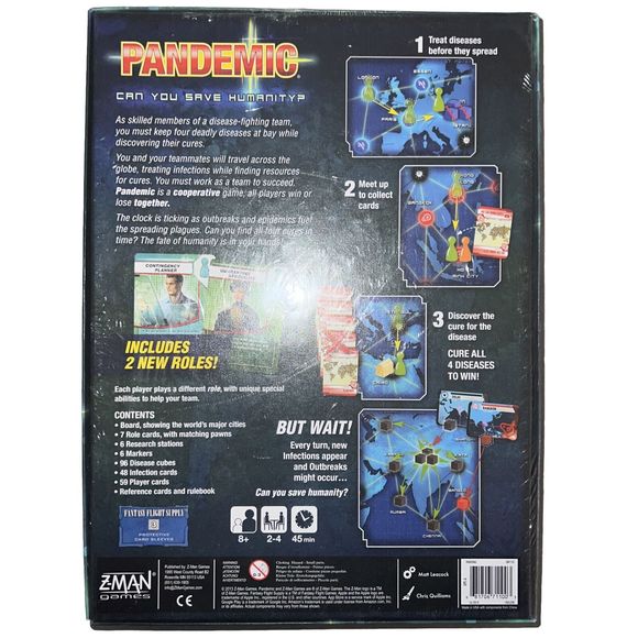 Pandemic Board Game Z-Man Award Winning Can You Save Humanity Matt Leacock - Picture 4 of 4